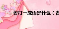 者打一成語是什么(者打一成語)