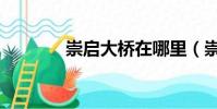 崇啟大橋在哪里(崇啟大橋)