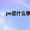 pe是什么意思股票（st股票是什么意思）