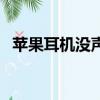 蘋果耳機沒聲音怎么辦（蘋果耳機沒聲音）
