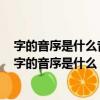 字的音序是什么音節是什么部首是什么除去部首再查幾畫（字的音序是什么）