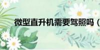 微型直升機需要駕照嗎(微型直升機)