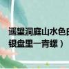 遙望洞庭山水色白銀盤里一青螺的意思（遙望什么山水色白銀盤里一青螺）