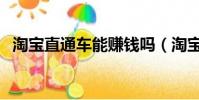 淘寶直通車能賺錢嗎(淘寶直通車有用嗎)