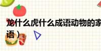 龍什么虎什么成語動物的家(龍什么虎什么成語)