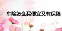 車險怎么買便宜又有保障(車險怎么買)