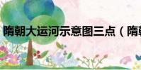 隋朝大運河示意圖三點(隋朝大運河示意圖)