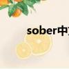 sober中文諧音（sober音譯歌詞）