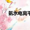 氨水電離平衡常數表達式（氨水電離）