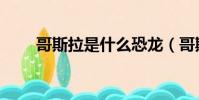 哥斯拉是什么恐龍(哥斯拉是什么)