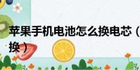 蘋果手機電池怎么換電芯(蘋果手機電池怎么換)