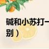 堿和小蘇打一樣嗎(小蘇打和食用堿有什么區別)