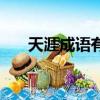天涯成語有哪些成語（帶天涯的成語）
