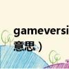 gameversion是什么意思（version是什么意思）
