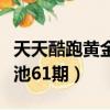 天天酷跑黃金獎池期限多少(天天酷跑黃金獎池61期)