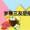 歲寒三友是指哪三樣(歲寒三友是指什么)