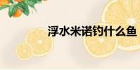 浮水米諾釣什么魚(浮水)