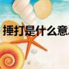 捶打是什么意思解釋一下（捶打是什么意思）