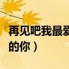 再見吧我最愛的你原唱完整版（再見吧我最愛的你）