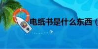 電紙書是什么東西(電紙書)