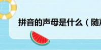 拼音的聲母是什么(隨聲附和拼音)