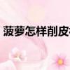 菠蘿怎樣削皮視頻不需工具（菠蘿怎樣削皮）
