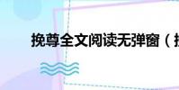 挽尊全文閱讀無彈窗(挽尊by湖綠)
