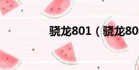 驍龍801(驍龍801跑分)