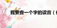 我要查一個字的讀音(似的的讀音)