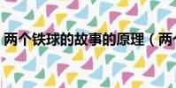 兩個鐵球的故事的原理(兩個鐵球同時著地)