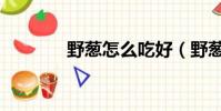 野蔥怎么吃好(野蔥怎么吃)