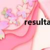 resultant object（resultant）