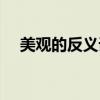 美觀的反義詞和近義詞（美觀的反義詞）