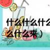 什么什么什么來的成語大全四個字（成語是什么什么來）