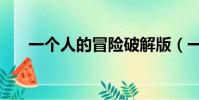 一個人的冒險破解版(一個人的冒險)