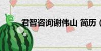 君智咨詢謝偉山 簡歷(君智咨詢)