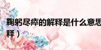 鞠躬盡瘁的解釋是什么意思啊(鞠躬盡瘁的解釋)