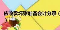應收款壞賬準備會計分錄(壞賬準備會計分錄)