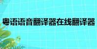 粵語語音翻譯器在線翻譯器(粵語語音翻譯)