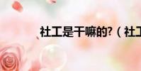 社工是干嘛的?(社工是什么)