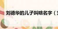 劉德華的兒子叫啥名字(劉德華的兒子)
