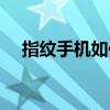 指紋手機如何破解（指紋手機怎么破解）