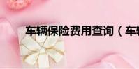 車輛保險費用查詢(車輛保險費用)