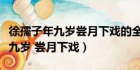 徐孺子年九歲嘗月下戲的全文賞析(徐孺子年九歲 嘗月下戲)