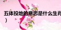 五體投地的意思是什么生肖(五體投地的意思)
