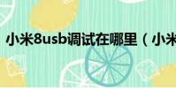小米8usb調試在哪里(小米8usb調試在哪)