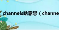 channels啥意思(channel null什么意思)