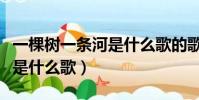 一棵樹一條河是什么歌的歌詞(一棵樹一條河是什么歌)
