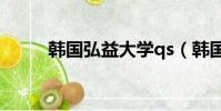 韓國弘益大學qs(韓國弘益大學)