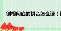 刨根問底的拼音怎么讀(刨根問底讀音)